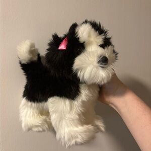 Douglas cuddle toys Plush Black and White Dog